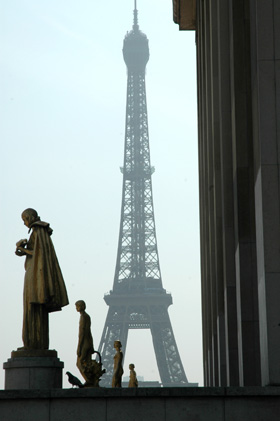 Knappe foto van de Eiffeltoren in Parijs